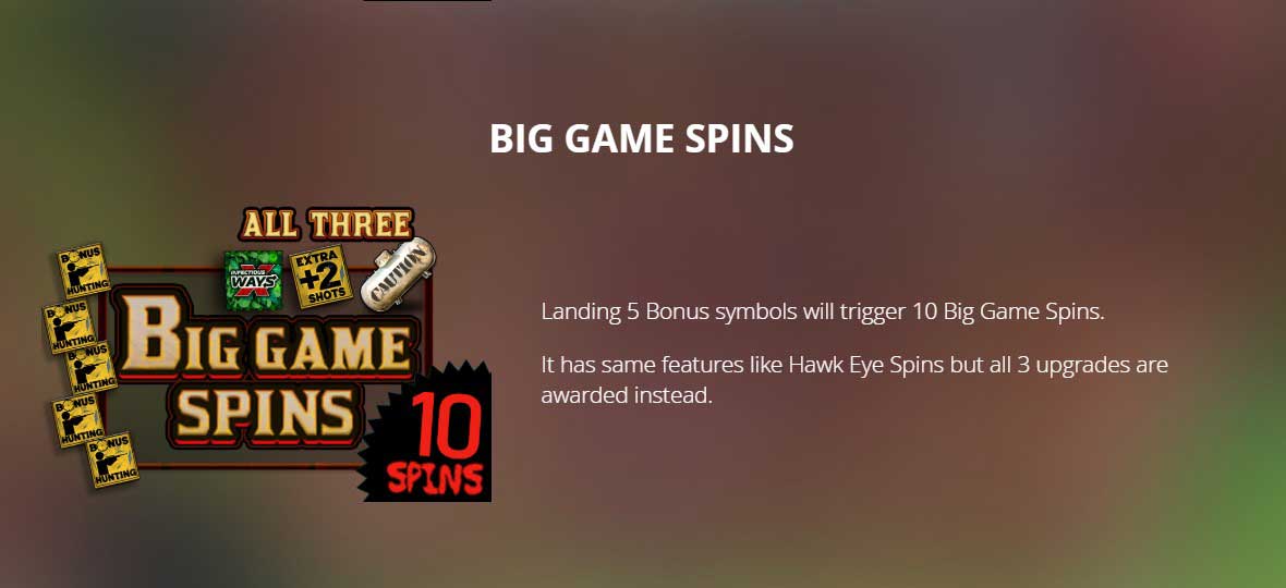 Duck Hunters slot game big game spins